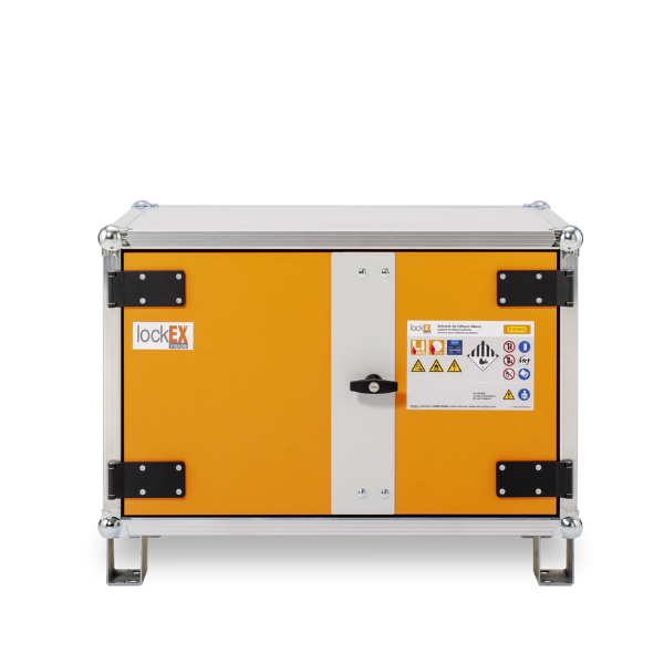 Szafa zabezpieczająca Topserw BATT S, składowanie baterii i akumulatorów, nóżki, 8/5, (VDMA 24994)