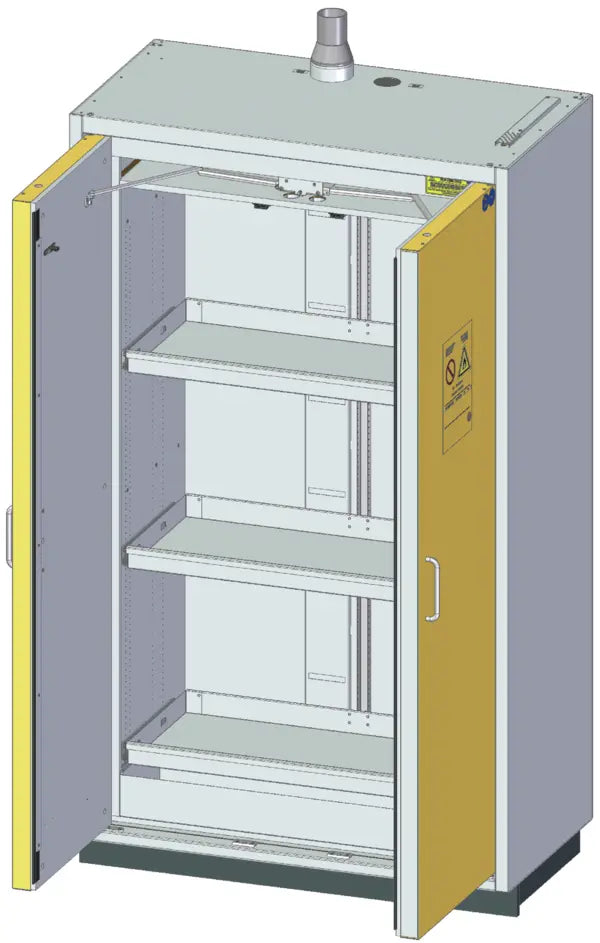 Szafa ognioodporna Topserw PRIME-90 XL, 3 półki wysuwane, drzwi CLA żółte, CLASSIC, 90 min