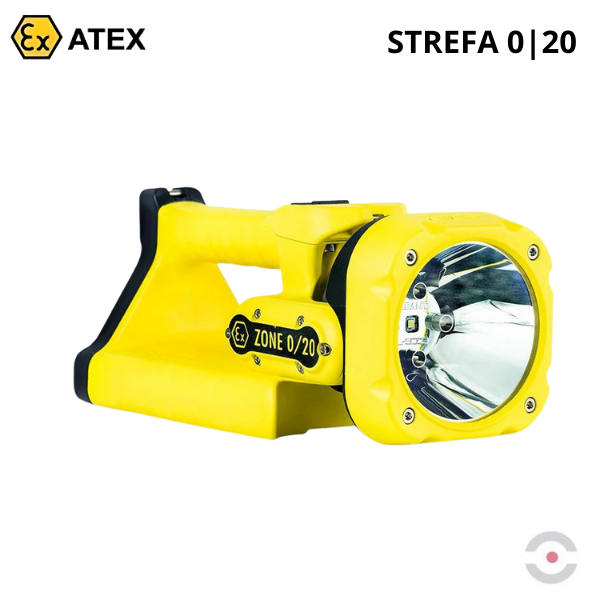 Lampa (szperacz) Ex ATEX Topserw ADALIT L-5000 Z0 akumulatorowa, strumień skupiony, 7*LED, Zone ‘0’, ‘20’