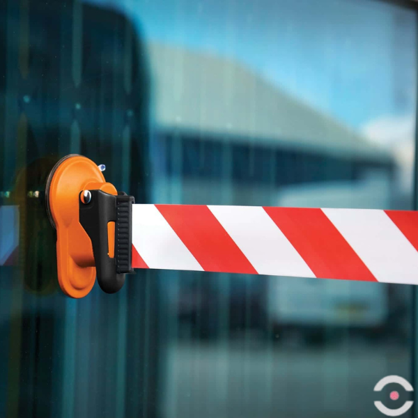 Uchwyt przyssawkowy do kasety lub taśmy, pomarańczowy