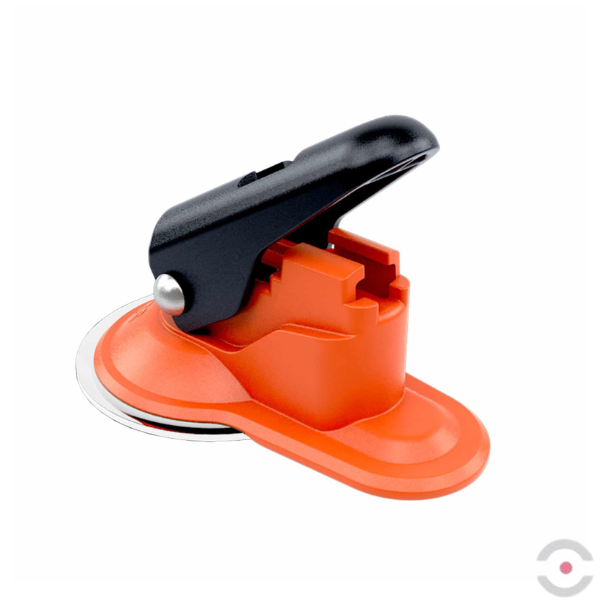 Uchwyt przyssawkowy do kasety lub taśmy, pomarańczowy