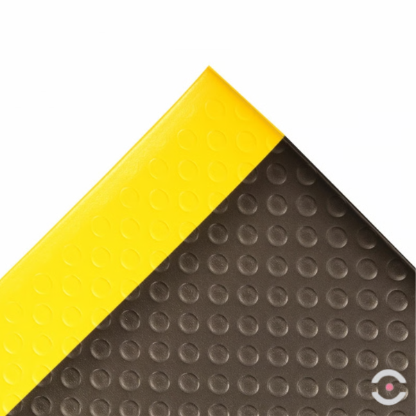 Mata ergonomiczna Notrax, 417 Bubble Sof-Tred, winyl, bąbelkowa, 60 cm x 91 cm, obszar suchy, żółty/czarny