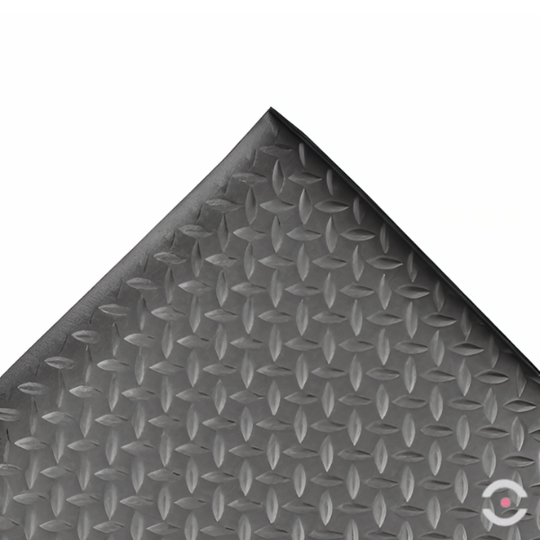 Mata ergonomiczna Notrax, 419 Diamond Sof-Tred, winyl, diamentowa, 122 cm x mb, obszar suchy, szary