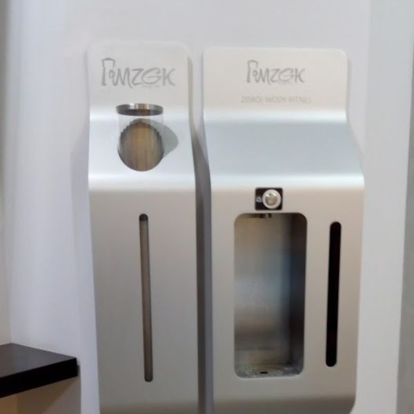 Dystrybutor wody pitnej Zdrojownia WALL 1P z 1 przyciskiem, ścienny