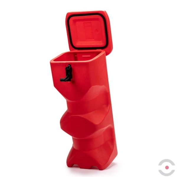 Pojemnik na gaśnicę 6 kg, Jonesco, Śr.zewn 170 mm, pojazd, Seria 64, czerwony