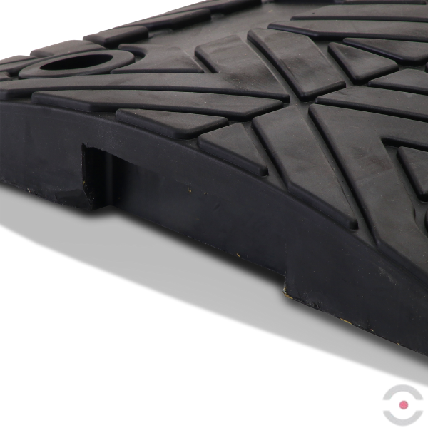 Próg zwalniający 75 mm, element środkowy, czarny