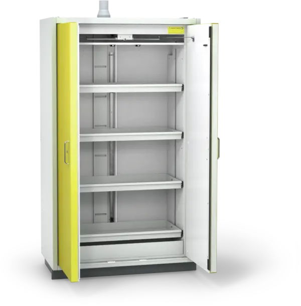 Szafa ognioodporna Topserw PRIME-90 XL, 4 półki wysuwane, drzwi CLA żółte, CLASSIC, 90 min