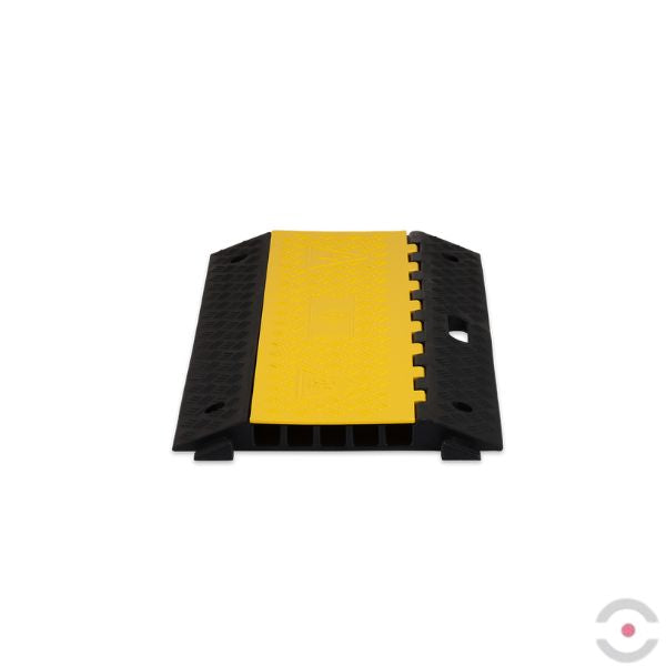 Modułowy próg kablowy z otwieraną pokrywą, 5 kanałów kablowych 35x38 mm