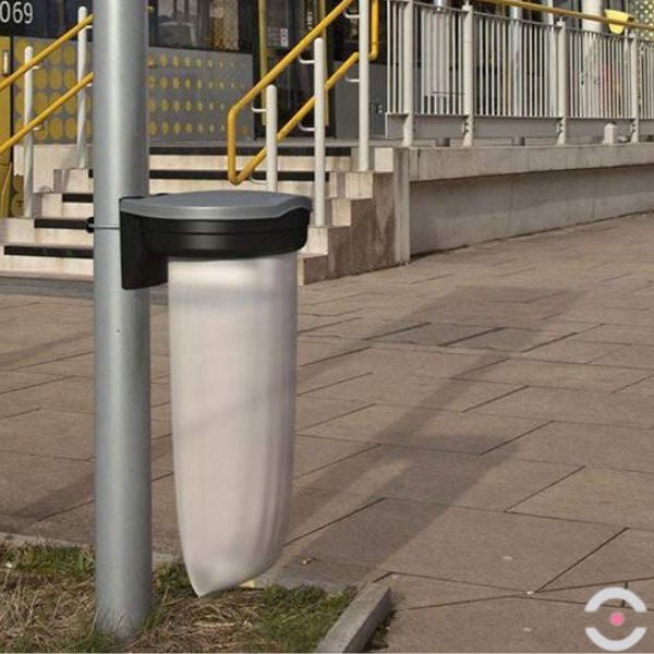 Uchwyt do worka na odpady, pomarańczowy