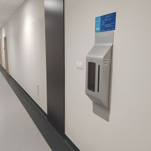 Dystrybutor wody pitnej Zdrojownia WALL 1P z 1 przyciskiem, ścienny