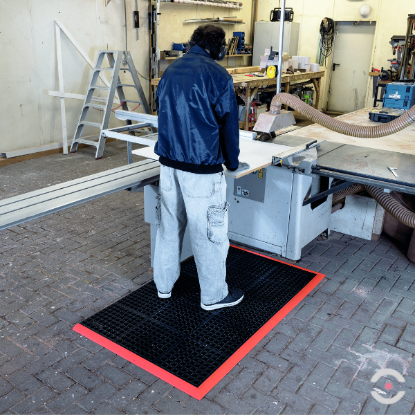 Mata ergonomiczna Notrax, 549 Safety Stance, guma nitrylowa, modułowa, 90 cm x 150 cm, obszar mokry/zaolejony, czarny