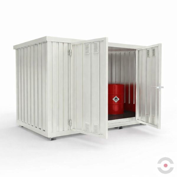 Magazyn chemiczny nieizolowany Topserw, SLH 4*3, S*G*W 4075*2875*2400 mm, 2*1000 l, jednomodułowy