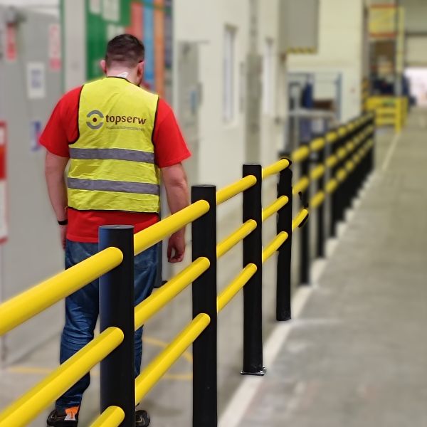 Elastyczna bariera ochronna d-flexx DELTA, 4 belki