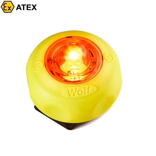 Wskaźnik ostrzegawczy Ex ATEX Topserw WOLF ML-15A bateryjny, 1*LED (bursztynowy), Zone ‘1’, ‘21’