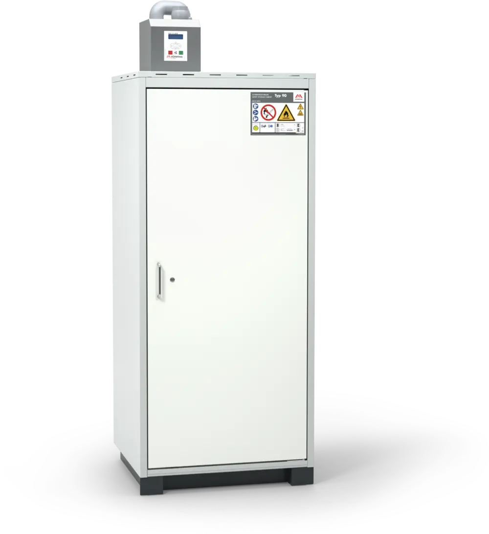 Szafa ognioodporna Topserw COOL-90 LL, 1 komora, 5 półek, wentylator, drzwi CLA szare, 90 min