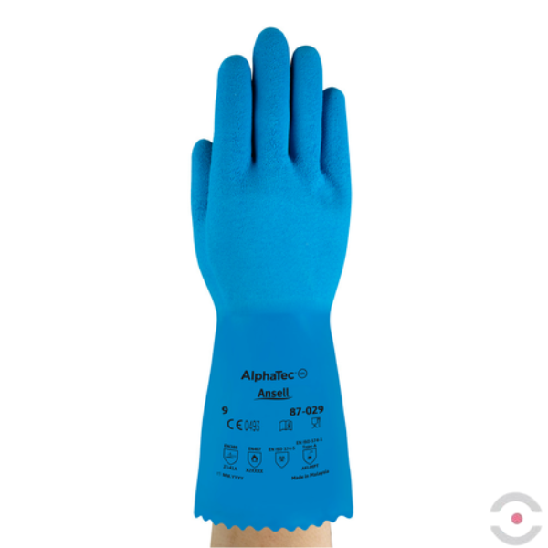 Rękawice przeciwchemiczne AlphaTec 87-029 Astroflex, Ansell, rozmiar 11, kolor niebieski