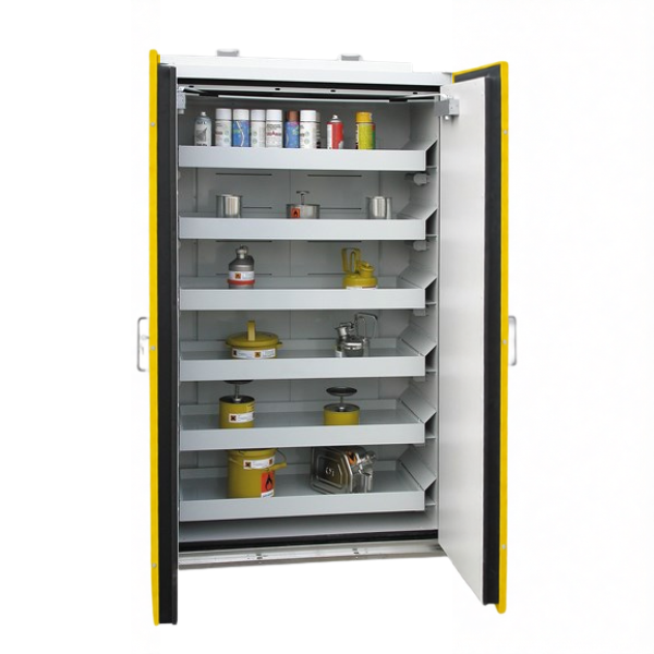 Szafa ognioodporna Topserw PRIME-90 XL, 6 półek wysuwanych, drzwi żółte, SiS VS, 90 min