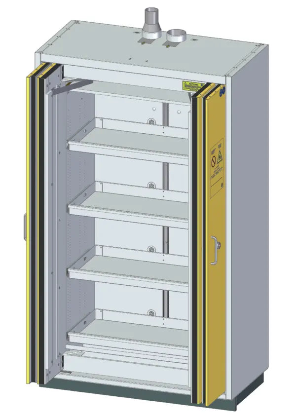 Szafa ognioodporna Topserw PRIME-90 XL, 4 półki wysuwane, drzwi FSC żółte, PREMIUM, 90 min