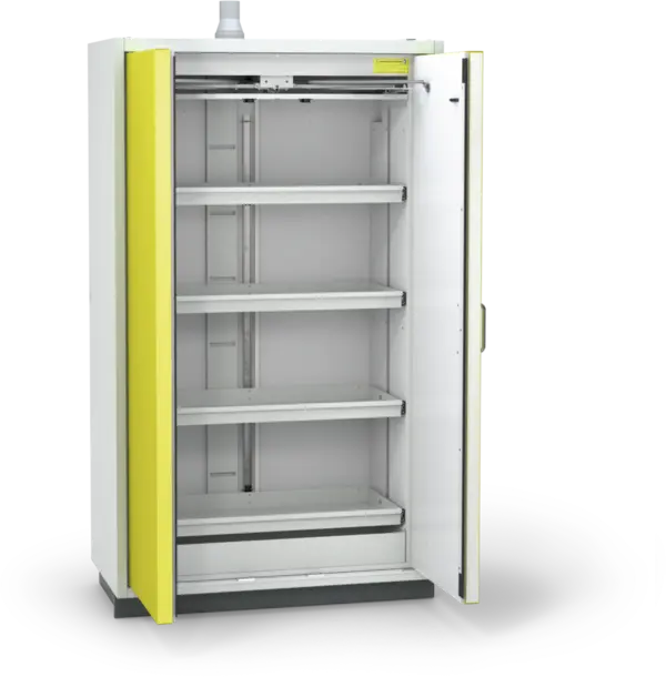 Szafa ognioodporna Topserw PRIME-90 XL, 4 półki wysuwane, drzwi CLA/O żółte, CLASSIC, 90 min