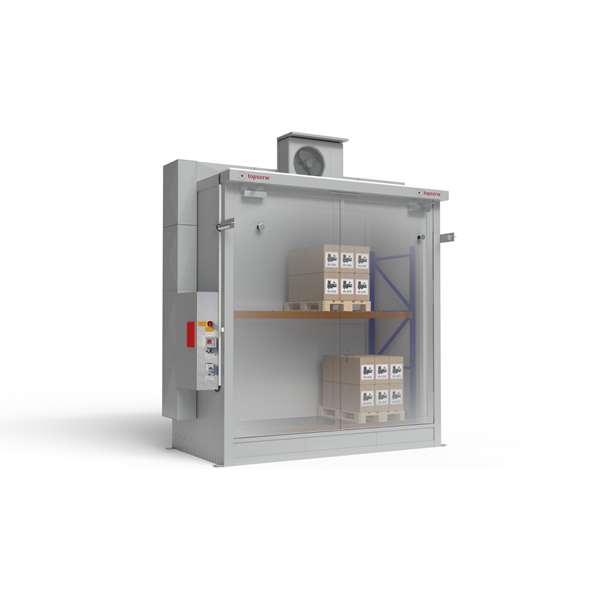 Magazyn ognioodporny Topserw BATTERY, REI120, 2 poziomy/1 segment, S*G*W 3400*1800*3500, 1*1000 l, 1*drzwi dwuskrzydłowe