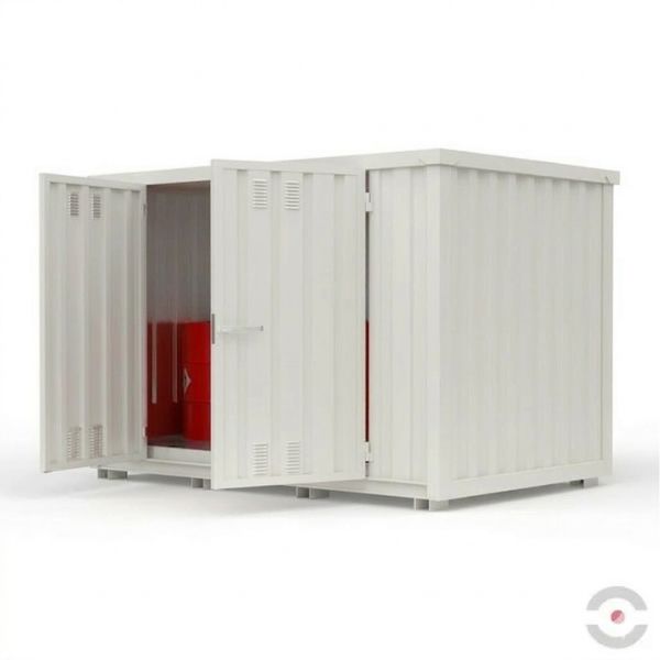 Magazyn chemiczny nieizolowany Topserw, SLH 3*2, S*G*W 3075*2075*2385 mm, 1000 l, jednomodułowy