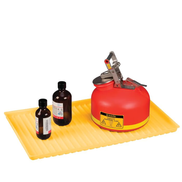 Pojemnik polietylenowy Justrite do usuwania zużytych płynów 7.5 l, osprzęt SN, czerwony