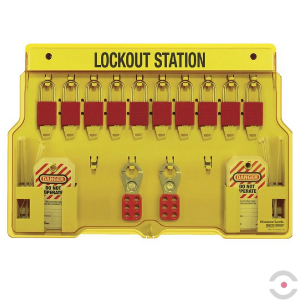 Tablica ścienna (Ex) na blokady, kłódki (10), zawieszki S*D*G 558*393*44 mm