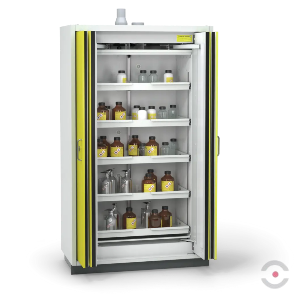 Szafa ognioodporna Topserw PRIME-90 XL, 5 półek wysuwanych, drzwi FSC żółte, PREMIUM, 90 min
