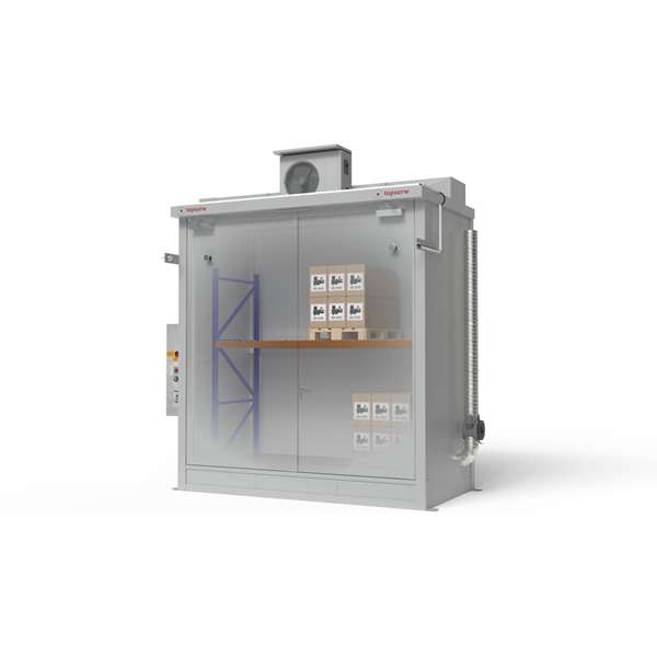 Magazyn ognioodporny Topserw BATTERY, REI120, 2 poziomy/1 segment, S*G*W 3400*1800*3500, 1*1000 l, 1*drzwi dwuskrzydłowe