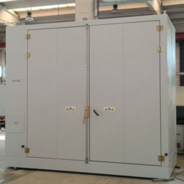 Komora (szafa) grzewcza Amarc, 1 strefa grzewcza, 32*200 l/8*IBC, 2 poziomy, ogrzewanie elektryczne, 100°C