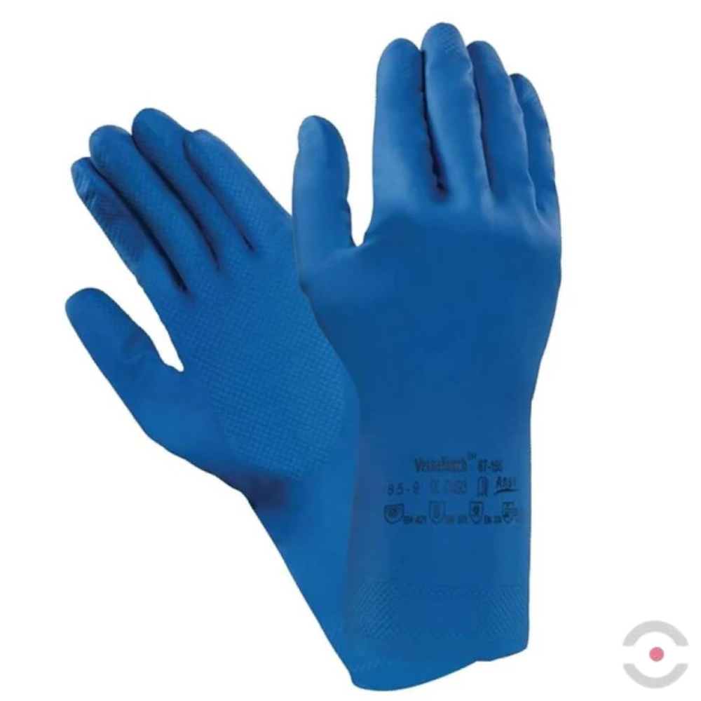 Rękawice przeciwchemiczne VersaTouch 87-195, Ansell, rozmiar 10, kolor niebieski