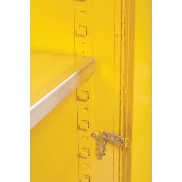 Szafa zabezpieczająca (palne) Justrite MODUS L, 170 l, 2-drzwiowa MS, 2 półki, żółty