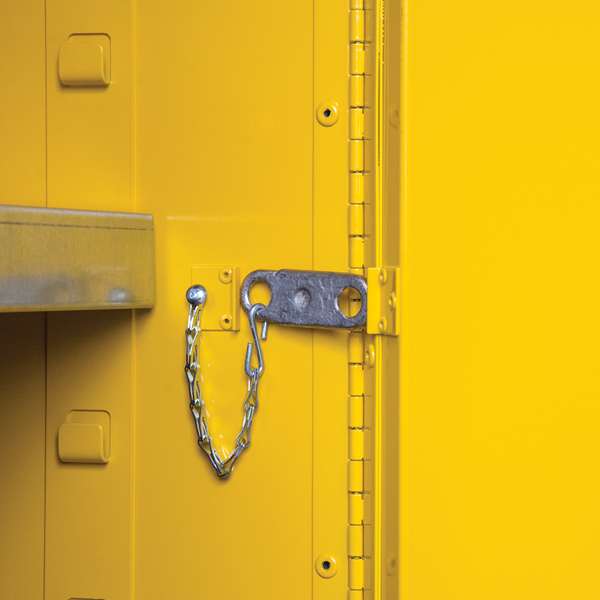 Szafa zabezpieczająca (palne) Justrite MODUS M, 227 l, 2-drzwiowa MS, 2 półki, żółty