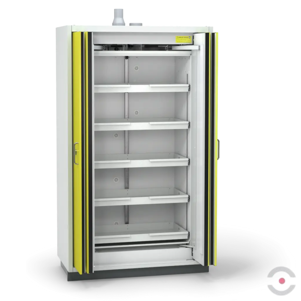 Szafa ognioodporna Topserw PRIME-90 XL, 5 półek wysuwanych, drzwi FSC żółte, PREMIUM, 90 min