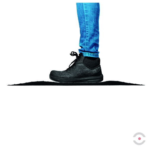 Mata ergonomiczna Notrax, 979 Saddle Trax, laminowana, 91 cm x mb, obszar suchy, żółty/czarny