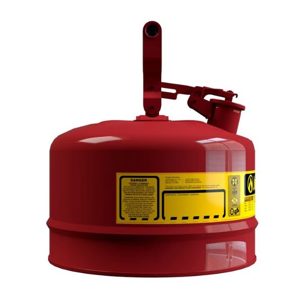 Pojemnik zabezpieczający Justrite stalowy na płyny łatwopalne 9,5 l, Typ I