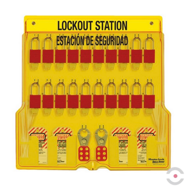 Tablica ścienna (Ex) na blokady, kłódki (20), zawieszki S*D*G 558*558*44 mm