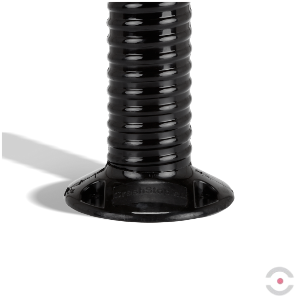 Zestaw 6* słupek, elastyczny, okrągły, śr. 80 mm, W*1000 mm, łańcuch 10 m, żółty/czarny