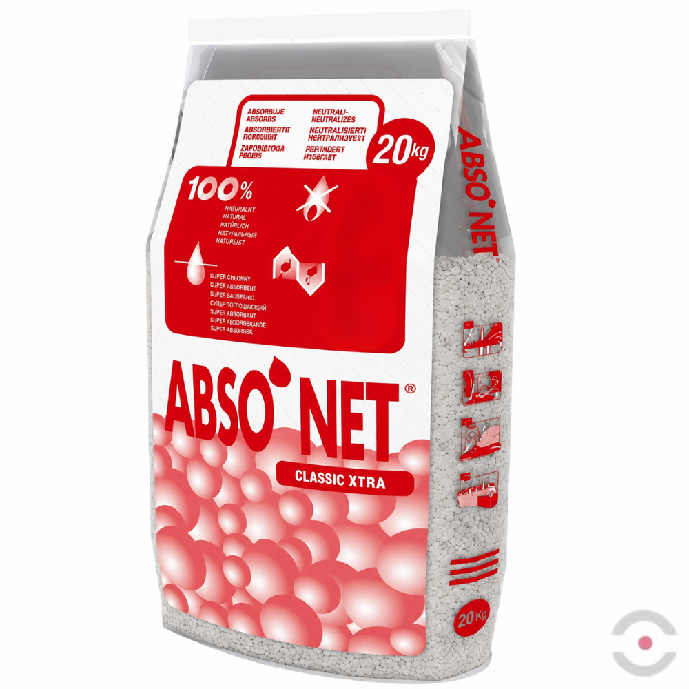 Sorbent sypki Abso’net Classic XTRA, granulat mineralny, 20 kg