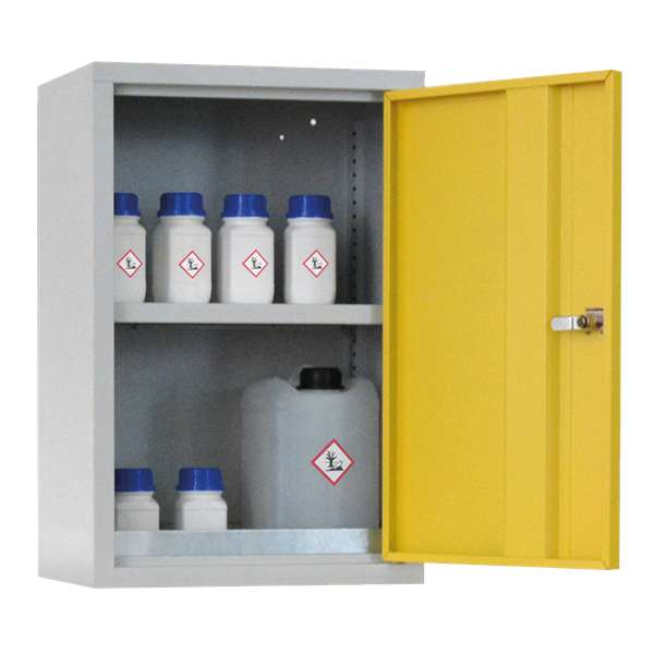 Szafa zabezpieczająca (trujące) Topserw WALL XS, 1-drzwiowa, CLA żółte, 1 półka, UWS-H