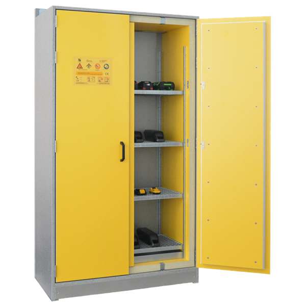 Szafa ognioodporna Topserw BATT-90 XL, składowanie baterii, 4 półki, BASIC STORE GGA, 90 min