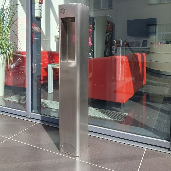 Zdrój wody pitnej Zdrojownia ECO-BF, postumentowa, przycisk