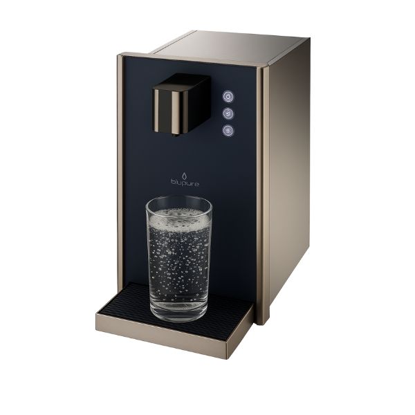 Dystrybutor wody pitnej Zdrojownia BLUGLASS 30 FIZZ, woda gazowana, chłodzona