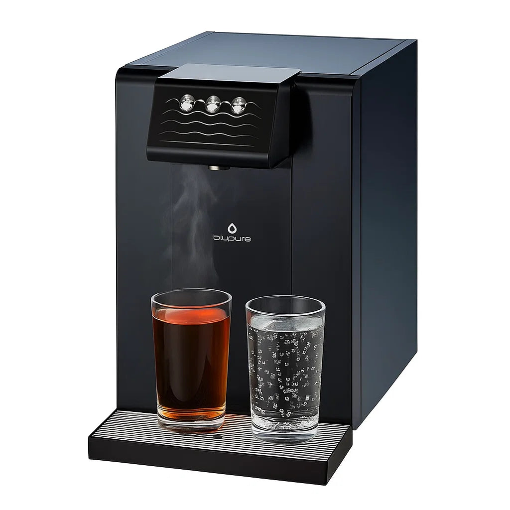 Dystrybutor wody pitnej Zdrojownia BLUSoda Black Hot 30 Fizz, woda gazowana, gorąca, chłodzona