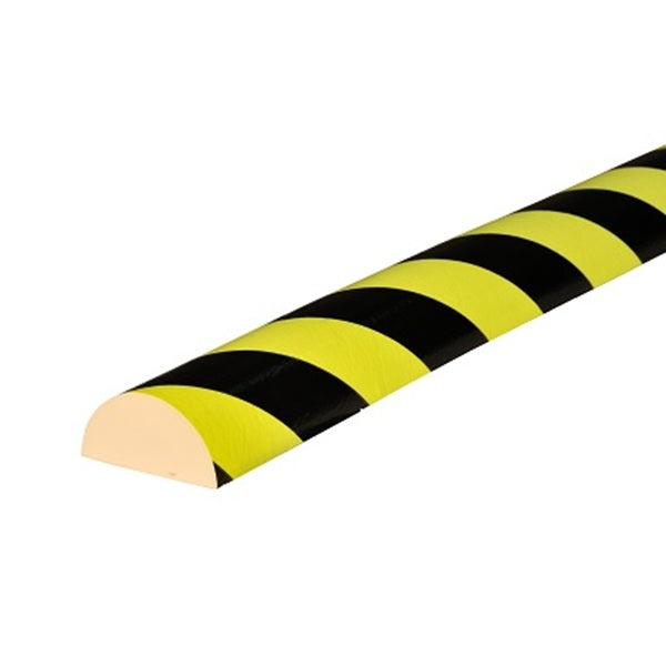 Elastyczny profil ostrzegawczo-ochronny Knuffi, typ C+, neon/czarny, 1000 mm
