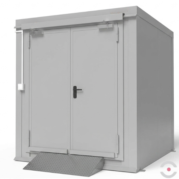 Magazyn ognioodporny Topserw, 2-CL, EI90, S*G*W 2170*2500*2440 mm, 1*600 l, drzwi dwuskrzydłowe DF
