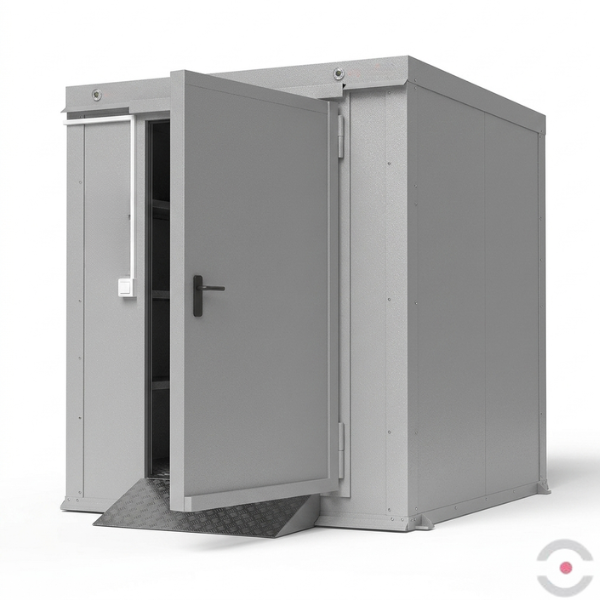 Magazyn ognioodporny Topserw, 2-CL, EI90, S*G*W 2170*2500*2440 mm, 1*600 l, drzwi dwuskrzydłowe DF