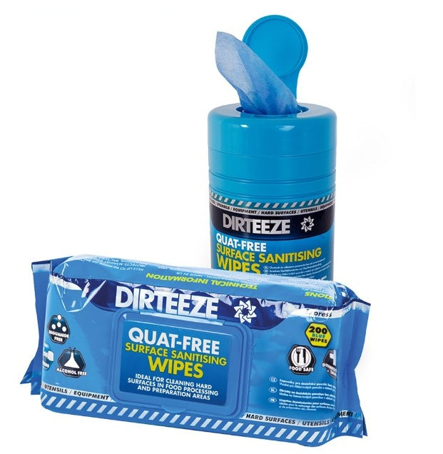 Ściereczka czyszcząca, antybateryjna DIRTEEZE Surface Sanitising, 20*20 cm, opakowanie dozujące, 200 szt.