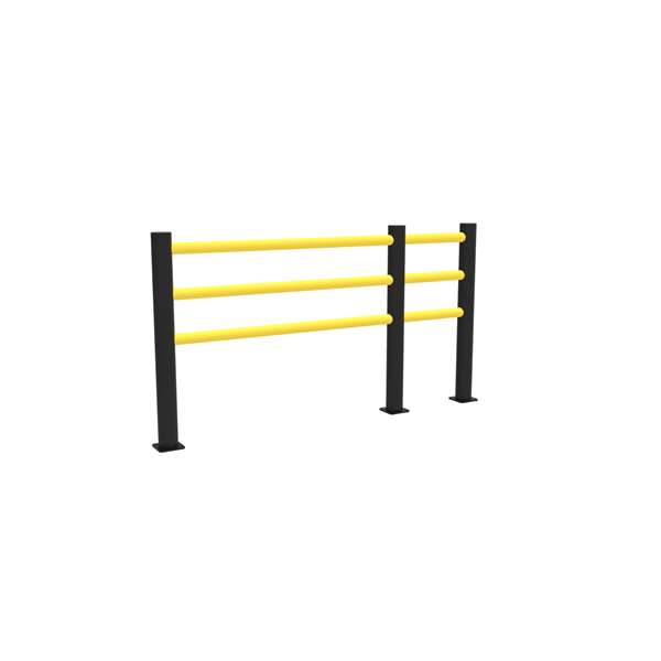 Elastyczna bariera ochronna d-flexx DELTA, 3 belki