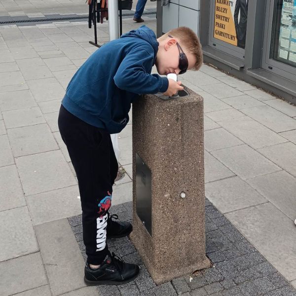 Zdrój wody pitnej Zdrojownia DF-38, postumentowy, wibrobeton, 1*misa